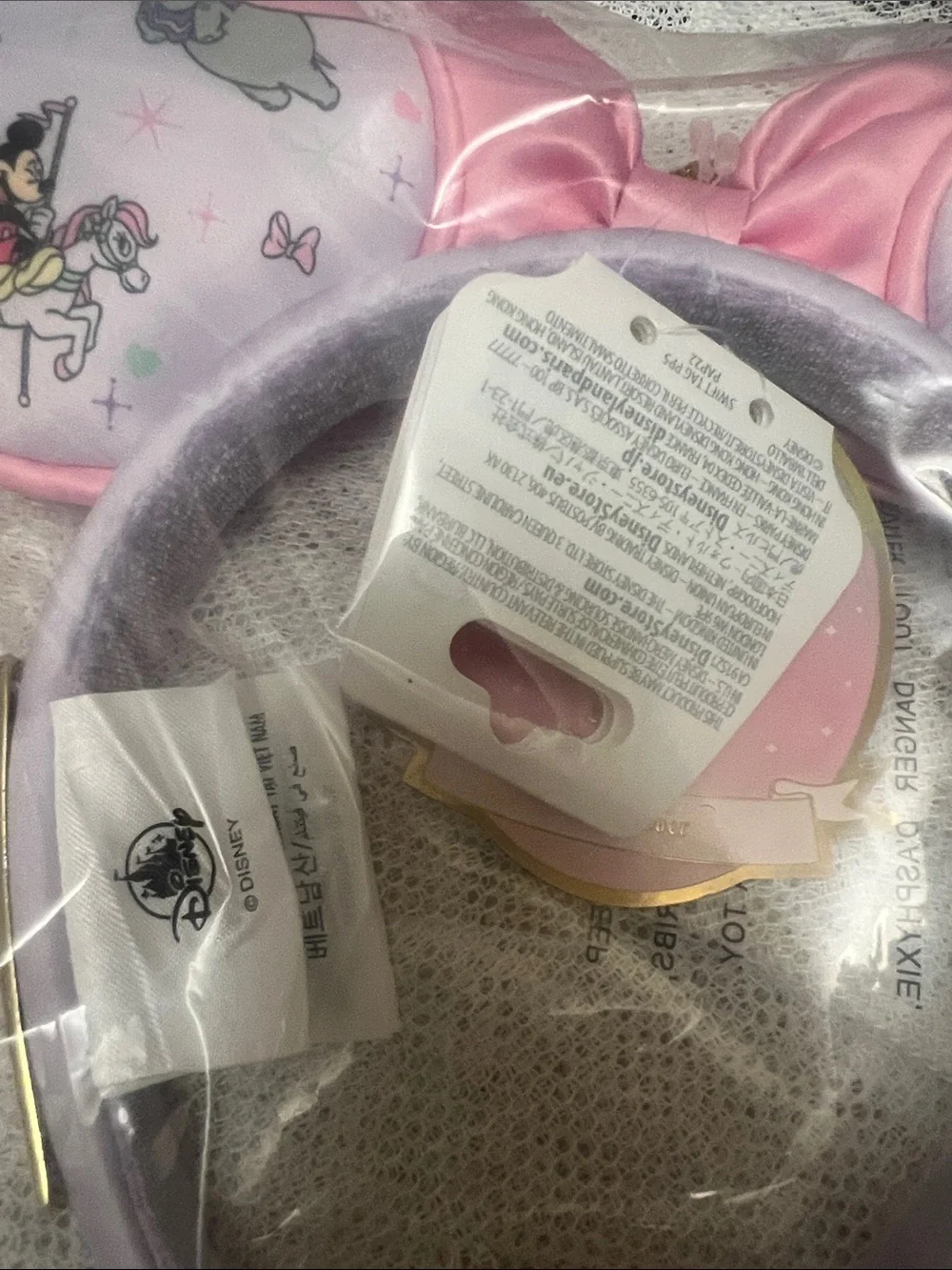 NWT! Disney Parks x Stoney Clover Lane Fantasyland Minnie Ears Headband